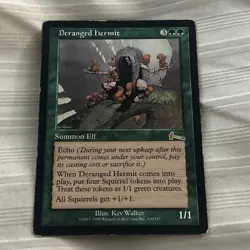 Magic: The Gathering Deranged Hermit Creature Urza's Legacy Rare Regular - Image 1