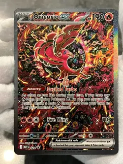 Pokemon TCG Oricorio ex 024 Mega Evolution Black Star Promo Holo NM - Image 3
