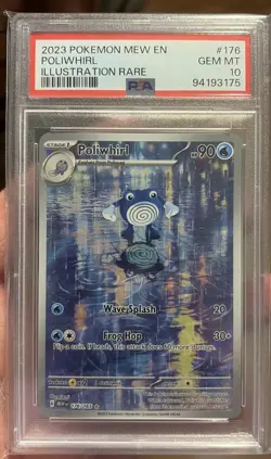 Poliwhirl 176/165 Scarlet & Violet 151 Illustration Rare Pokemon PSA 10 Gem Mint - Image 1
