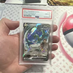 Pokemon Rayquaza V Full Art Ultra Rare Holo 194/203 Evolving Skies PSA 10 - Image 4
