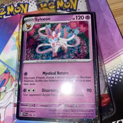 Pokemon TCG Scarlet Violet Prismatic Evolutions Tech Sticker Collection Sylveon - Image 3