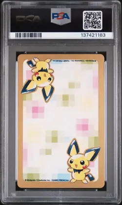 2000 POKEMON GOLD VERSION PART 2 PLAYING CARDS 3 OF HEARTS #230 KINGDRA PSA 10 - Image 2