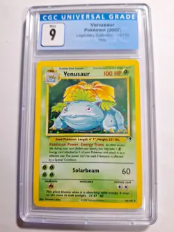 Pokemon TCG Venusaur Legendary Collection Holo Rare #18 CGC 9 MINT - Image 1