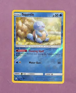 Pokemon - Squirtle 22/181 Reverse Holo Sun & Moon Team Up - Image 1