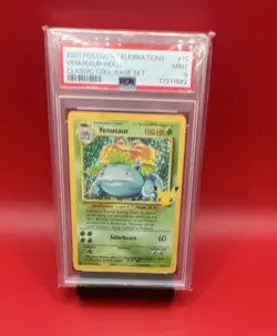 Pokemon Venusaur 15/102 Celebrations Classic Collection Holo Rare PSA 9 2021 - Image 1