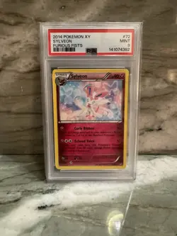 Pokemon Sylveon TCG Card 72/111 XY-Furious Fists PSA 9 - Non Holo - Image 1