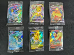 Lot 6 Promo Pokemon S-Chinese Jolteon Flareon Vaporeon V Sealed Unopen Pack - Image 2