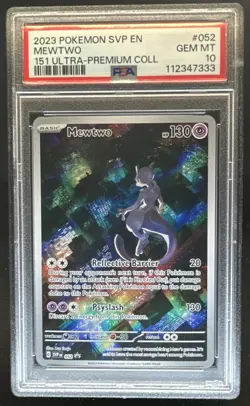 2023-25 Pokemon SV Black Star Promos - SVP EN Mewtwo #052 PSA 10 - Image 1