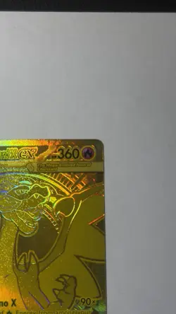 Gold Mega Charizard X EX 130/094 - English Pokemon Phantasmal Flames PACK FRESH - Image 3
