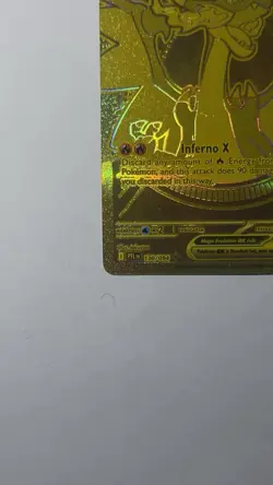 Gold Mega Charizard X EX 130/094 - English Pokemon Phantasmal Flames PACK FRESH - Image 5