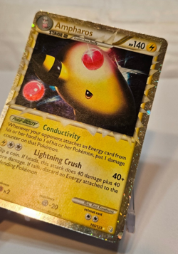 Ampharos Prime 105/123 Ultra Rare HGSS Base Pokemon 1119 - Image 3