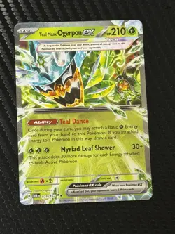 Pokemon TCG - Teal Mask Ogerpon ex #025/167 Sv06: Twilight Masquerade Holo - Image 1