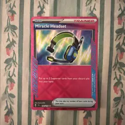 Miracle Headset 183/191 Pokemon TCG S&V Surging Sparks Ace Spec Rare NM - Image 1