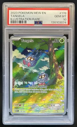 2023 Pokemon SV 151 Tangela Illustration Rare #178/165 PSA 10 - Image 1
