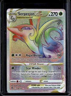 2022 Pokemon SWSH Silver Tempest Serperior VST #196/195 - Image 1