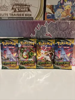 Pokemon Sword And Shield Evolving Skies Packs | 4 Packs | Fast Shipping🔥 820650808777 - Image 1