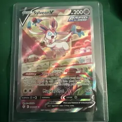 Pokemon Sylveon V Ultra Rare Full Art Rapid Strike SWSH07 184/203 MINT - Image 1