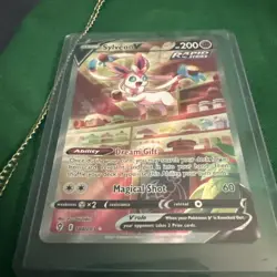 Pokemon Sylveon V Ultra Rare Full Art Rapid Strike SWSH07 184/203 MINT - Image 3