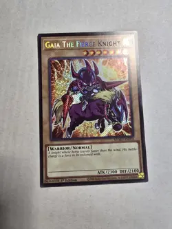 Yugioh! 1x Gaia The Fierce Knight MZMU-EN058 Secret Rare 1st Ed NM - Image 1