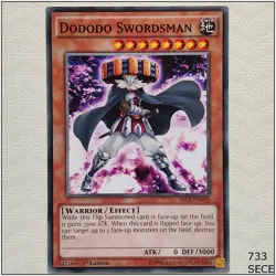 Dododo Swordsman - SECE-EN092 - Common 1st Edition Yugioh - Image 1