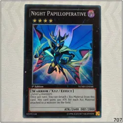 Night Papilloperative - NUMH-EN048 - Super Rare 1st Edition Yugioh - Image 1