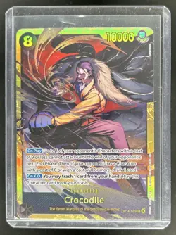 2026 One Piece Azure Sea's Seven Crocodile Secret Rare #OP14-120 - Image 1