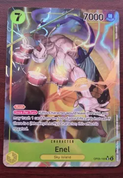 Enel OP05-100 Alternate Alt Art Super Rare One Piece Awakening of the New Era - Image 1