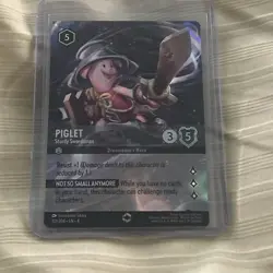 Piglet Sturdy Swordsman 221/204 Enchanted Holo Foil NM-Mint Disney Lorcana - Image 2
