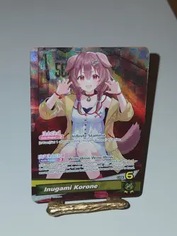 Hololive Card Game Inugami Korone OSR Elite Spark hBP03-006 - Image 1