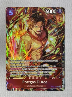 One Piece - Illustration Box Vol. 5 - ST15-005 Portgas.D.Ace - Alt Art (1 Card) - Image 2