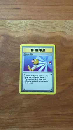 Scoop Up 078/102 Base Set Regular Pokemon TCG Rare Trainer Card - Image 1