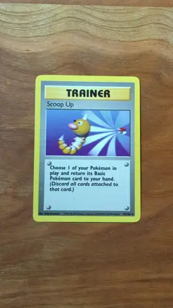 Scoop Up 078/102 Base Set Regular Pokemon TCG Rare Trainer Card - Image 3