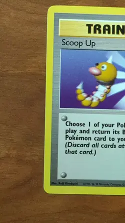 Scoop Up 078/102 Base Set Regular Pokemon TCG Rare Trainer Card - Image 4