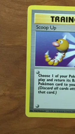 Scoop Up 078/102 Base Set Regular Pokemon TCG Rare Trainer Card - Image 5