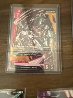 Gundam Card Game lot of 1, GD03 R/ LR cards + Currency And Resource - Image 3