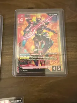 Gundam Card Game lot of 1, GD03 R/ LR cards + Currency And Resource - Image 4