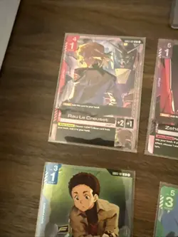 Gundam Card Game lot of 1, GD03 R/ LR cards + Currency And Resource - Image 5