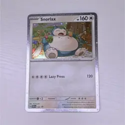 Pokemon TCG Snorlax SV: Scarlet & Violet Promo 122 Holo Basic Card English - Image 1