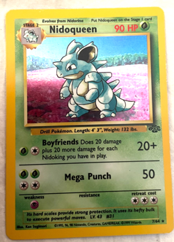 Pokemon Card Nidoqueen 90HP Stage 2 Holo Rare 7/64 Trading Card - Image 3