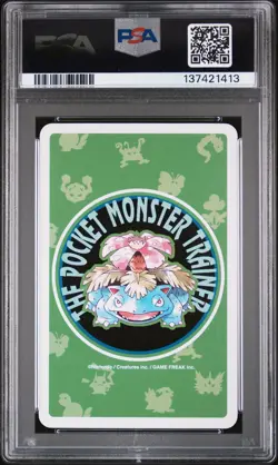 1996 POKEMON GREEN VERSION PLAYING CARDS 2 OF DIAMONDS #010 CATERPIE PSA 10 - Image 2