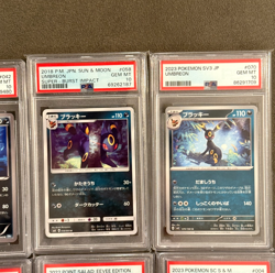 8x Pokemon Japanese Umbreon Card Lot PSA 10 Graded, V Vmax GX Moonlit Dark Rush - Image 4