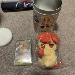 Pokemon TCG Chinese SC Nuzzle Cheeks Plush Card Display Gift Box Open - Plusle - Image 3