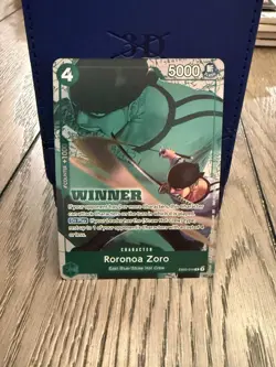 One Piece CCG Roronoa Zoro EB02-019 Winner Character Card - Image 1