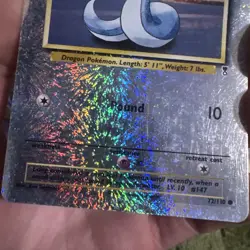 Pokemon TCG Dratini 72/110 Legendary Collection 2002 Reverse Holo Card - Image 2