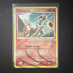 Pokemon Arceus AR3 Arceus Set Holo Rare Card HP 80 Bright Flame English TCG - Image 1