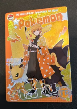 Demon Slayer Crossover - Zenitsu Agatsuma TR - TR-004 - Mengka Pokemon Cards - Image 1
