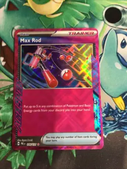 Pokemon TCG Max Rod 116/131 Prismatic Evolutions Ace Spec Rare Card NM/M - Image 1