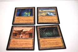 MTG, FOUR DIFFERENT LANDS, MIRAGE, NM, NEVER BEEN PLAYED - Image 1