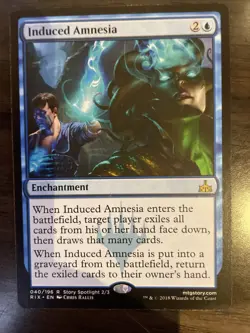 MTG - Induced Amnesia - 040/196 - Rivals of Ixalan - Rare - NM - Image 1