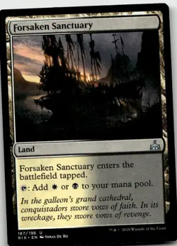 Forsaken Sanctuary, Rivals of Ixalan #187 MTG - Image 1